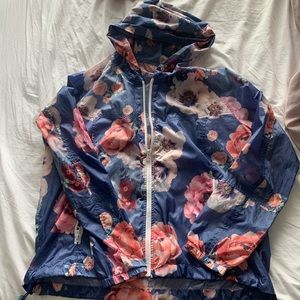 American Eagle Floral Windbreaker